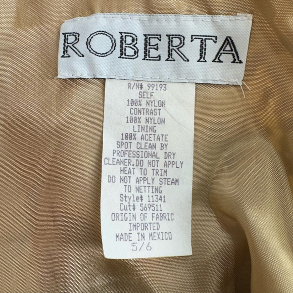 Roberta Vintage 90s Lace Dress 5/6 Black Mini Beaded Prom Cocktail Party Evening - Picture 5 of 9